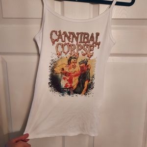 Cannibal corpse tank top ribbed womens shirt  deftones tool slipknot goth 90s…